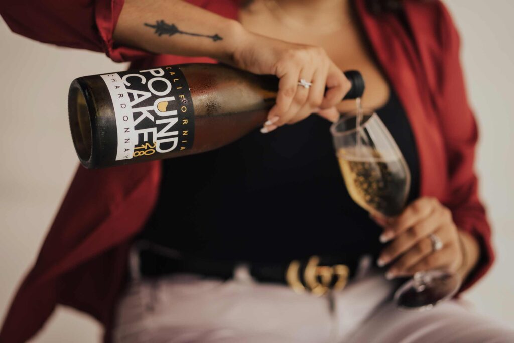 Branding Photo Ideas with Champagne Bottle