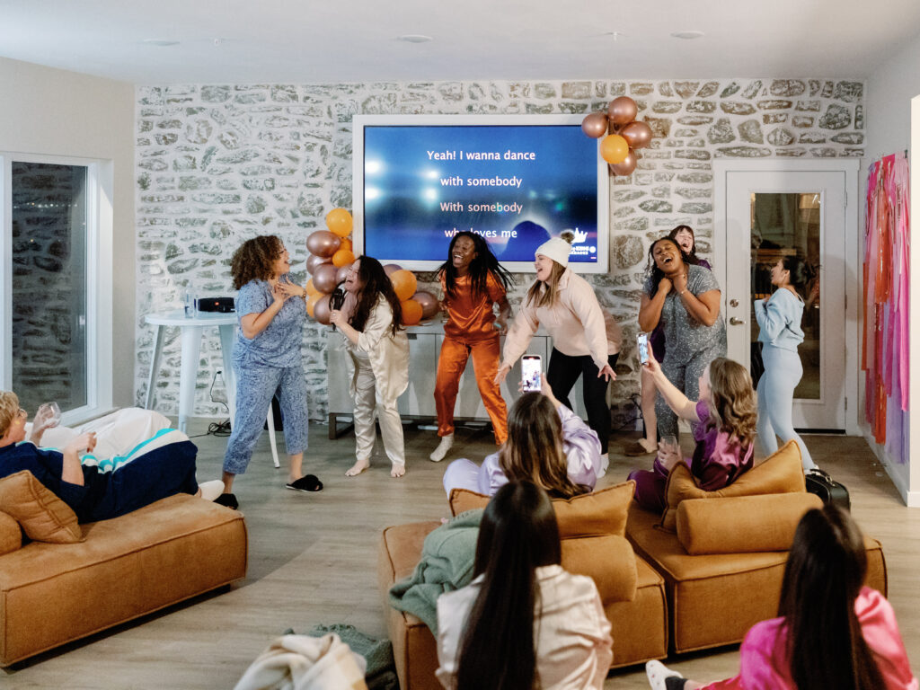 Karaoke at conquer live photography retreat